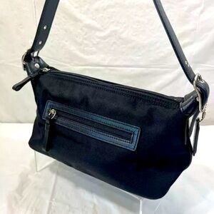 Coach nylon y2k baguette vintage black shoulder Handbag